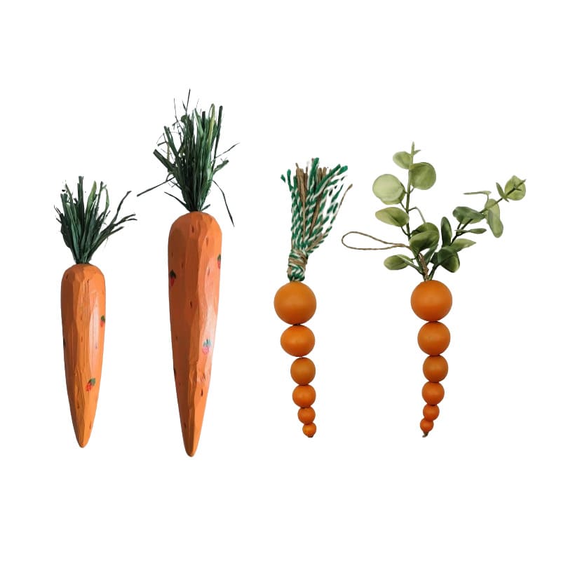 wooden carrots
