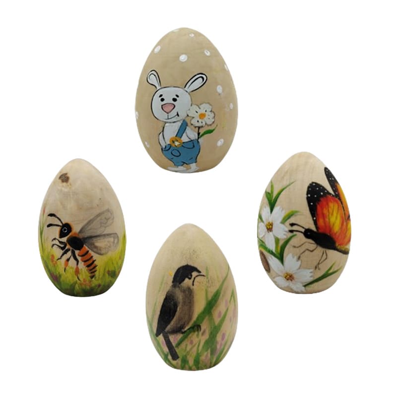 wooden Easter eggs
