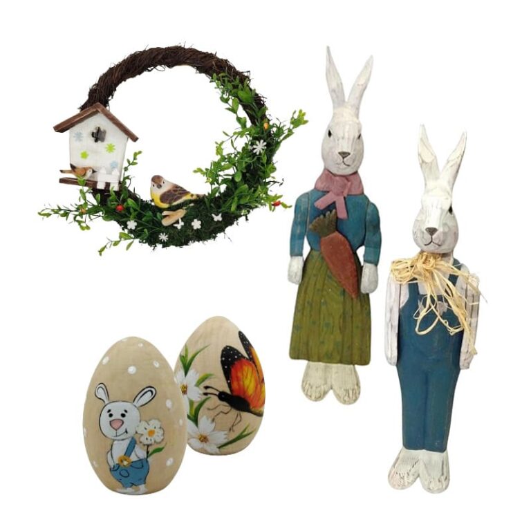 wooden Easter decor
